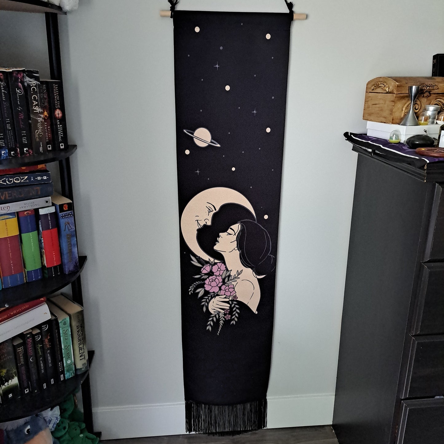 Tapestry Wall Hanging - Long Black Moon