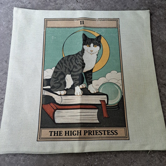 The High Priestess Cat - Pillow Case Cover