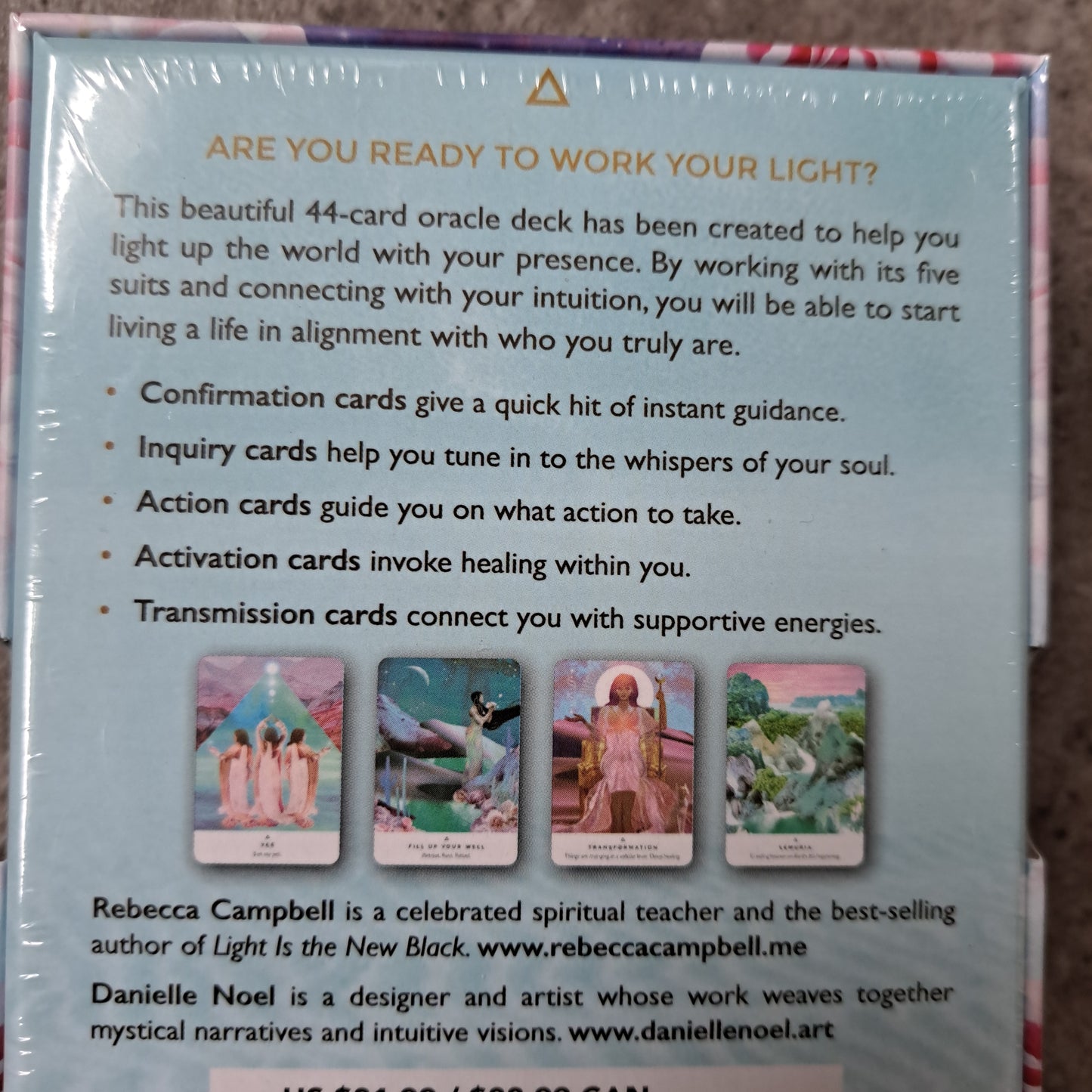 Work Your Light Oracle - 44 cards and guidebook