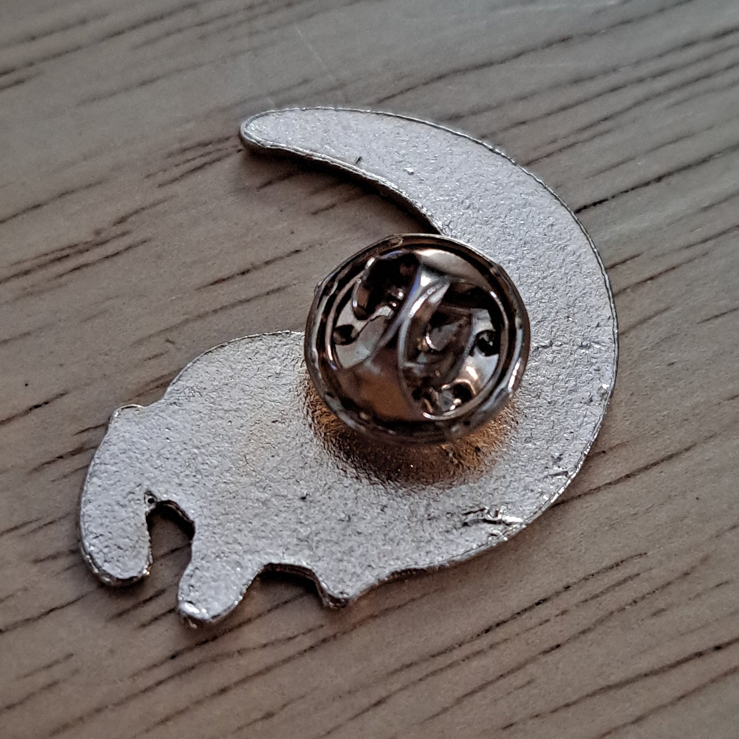 Cat Sleeping on Moon Pin