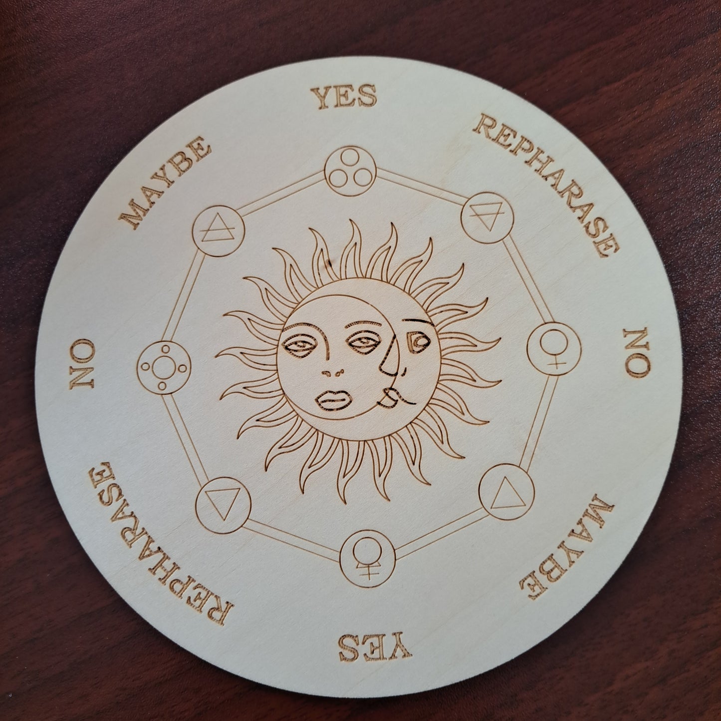 Pendulum Board - Sun, Moon, Element Signs