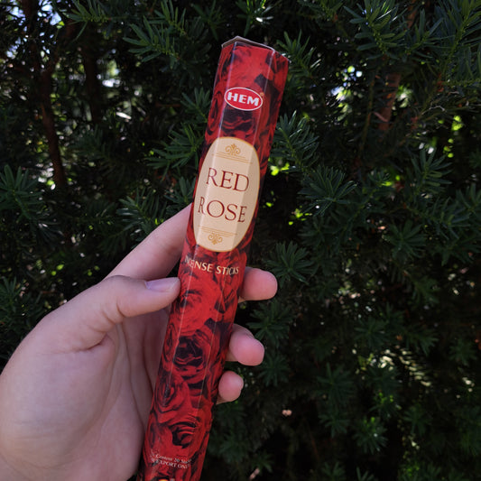 Red Rose Incense Sticks pk 20