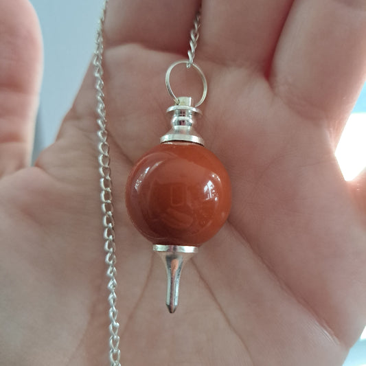 Pendulum Rounded -Red Jasper