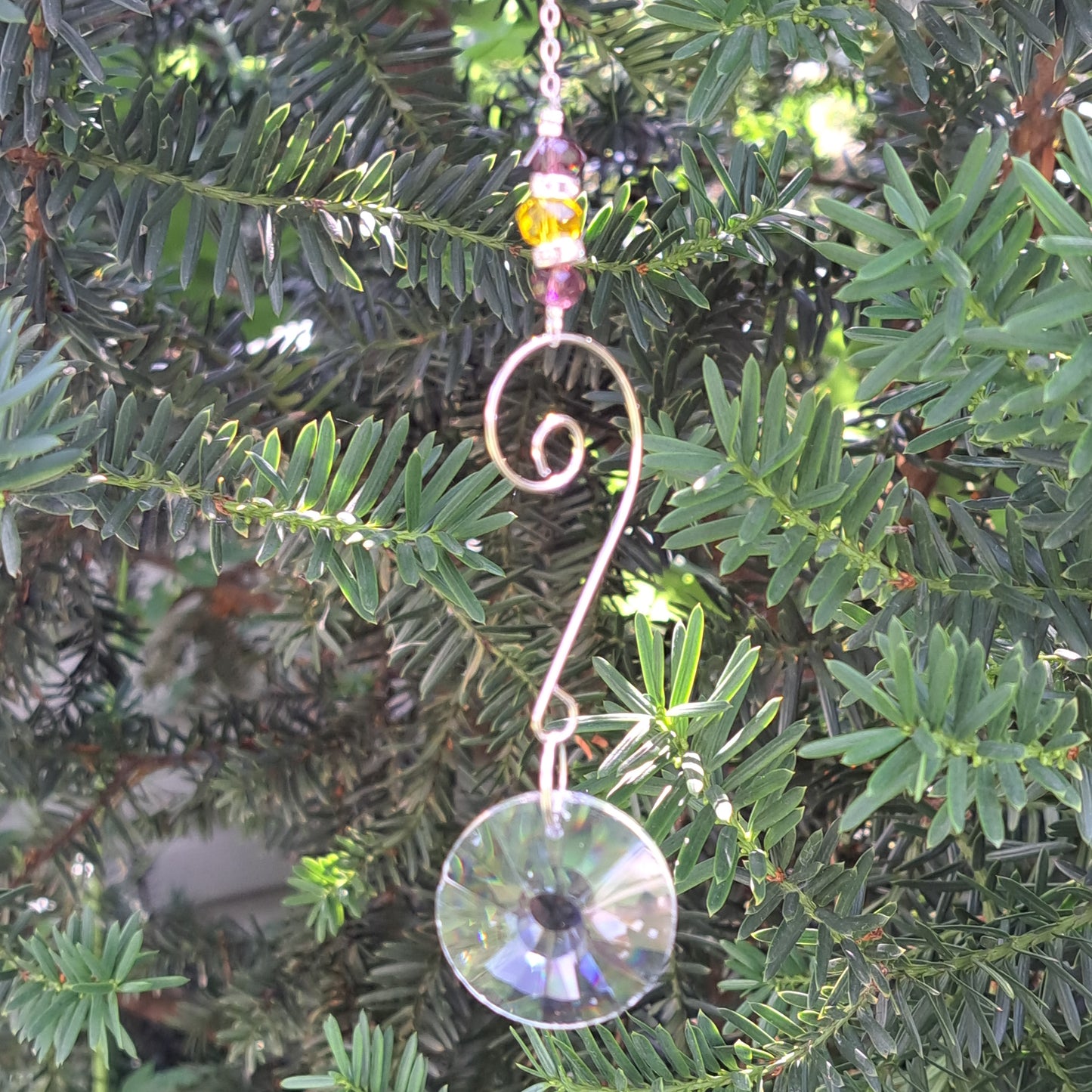 Sun Catcher - Round Crystal Bottom