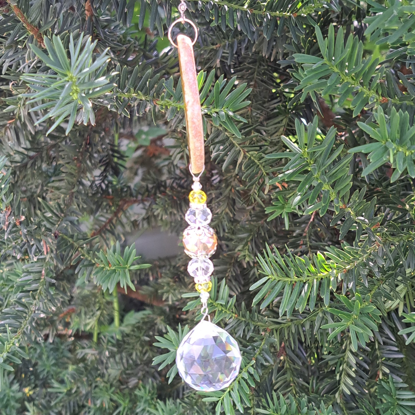 Geode Sun Catcher - Yellow