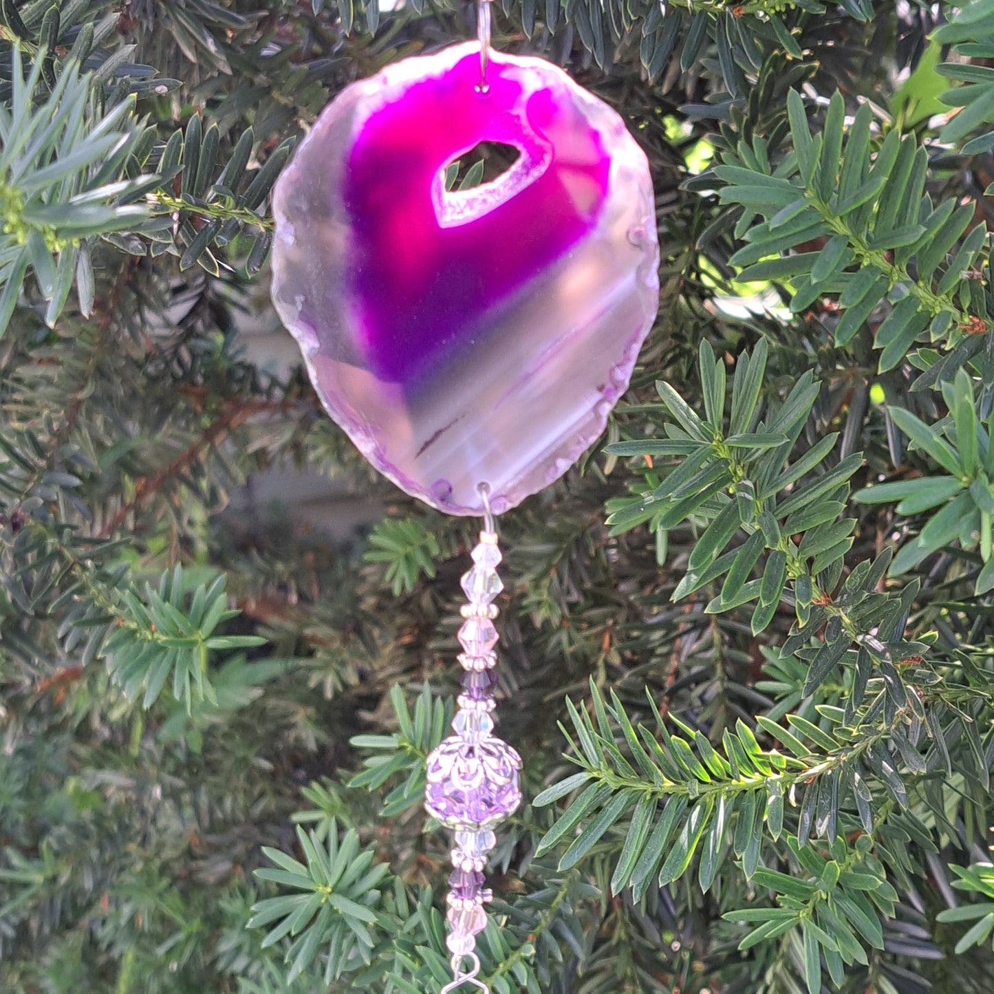 Geode Sun Catcher - Purple