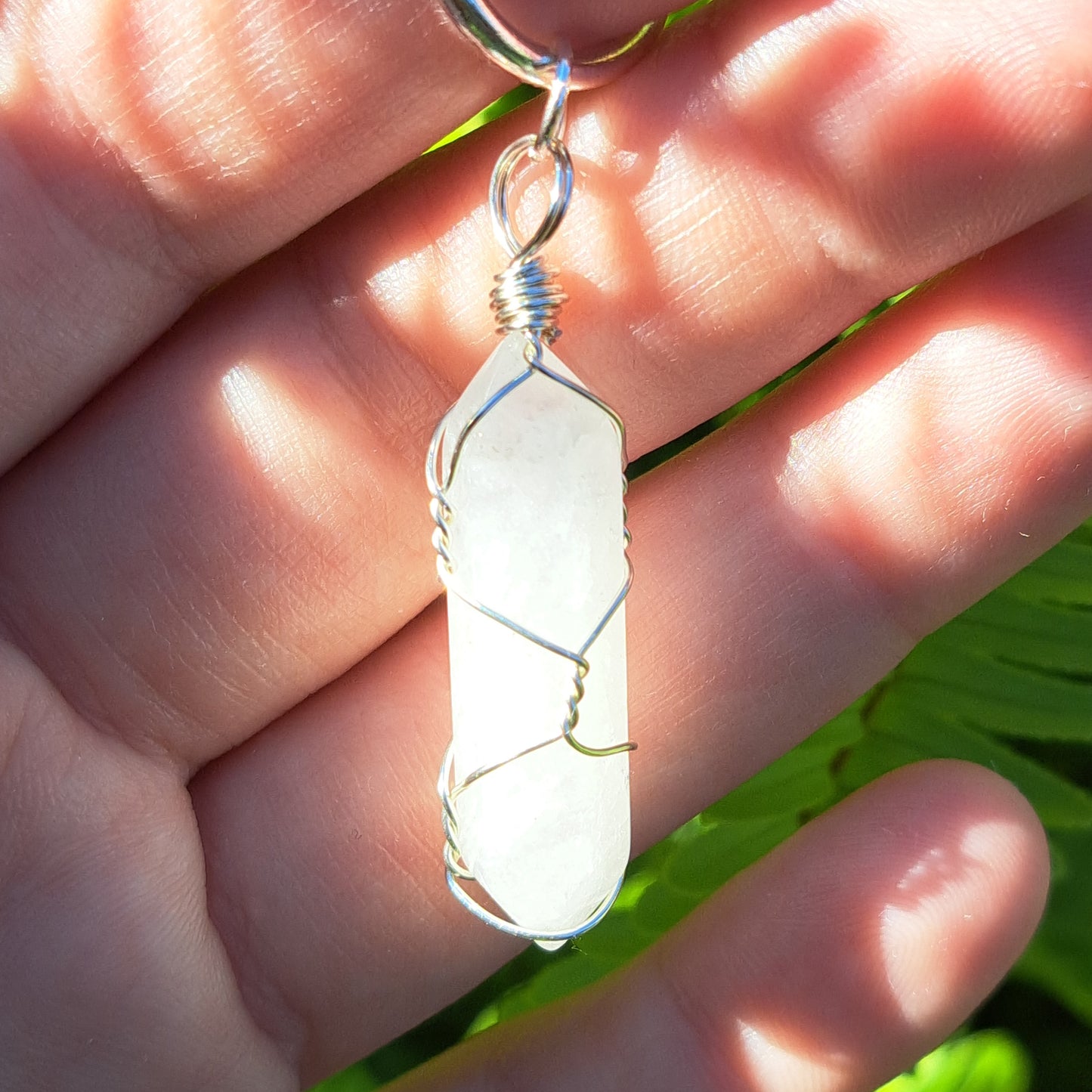 Key Chain - Wire Wrapped Clear Quartz