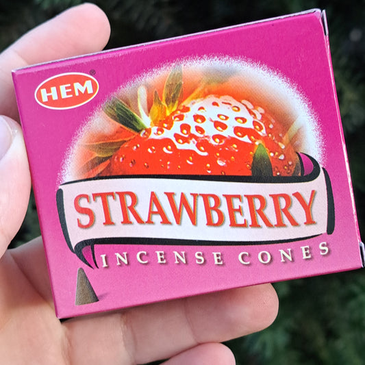 Strawberry Incense Cones pk 10