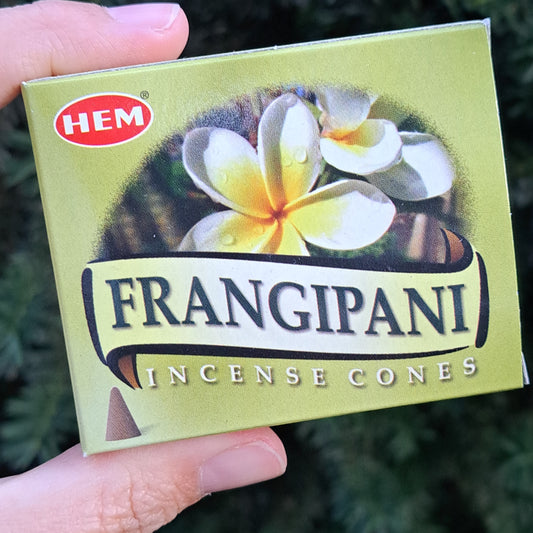 Frangipani Incense Cones pk 10