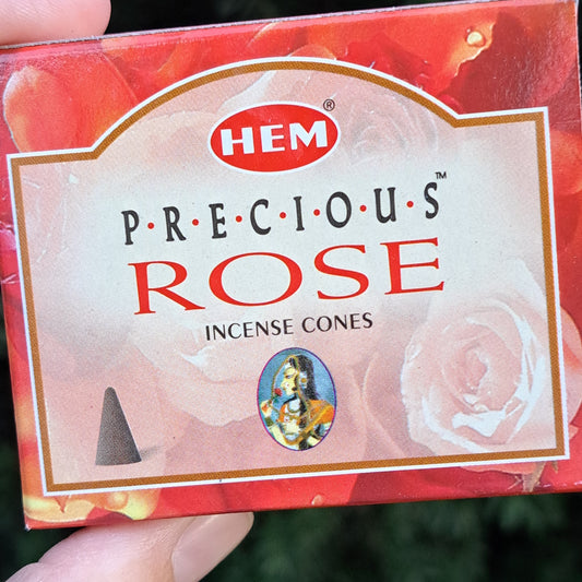 Rose Incense Cones pk 10