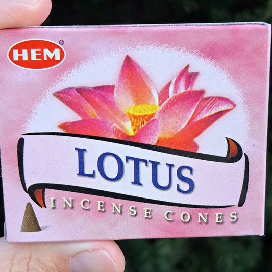 Lotus Incense Cones pk 10