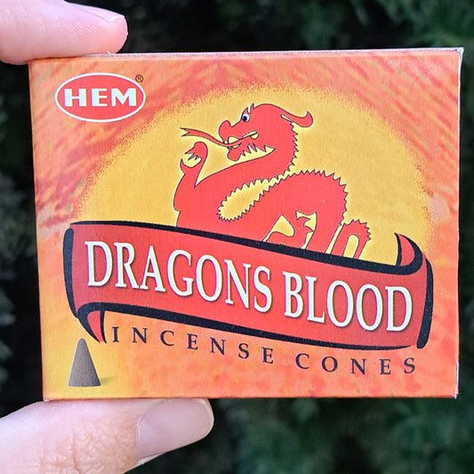 Dragons Blood (red) Incense Cones pk 10