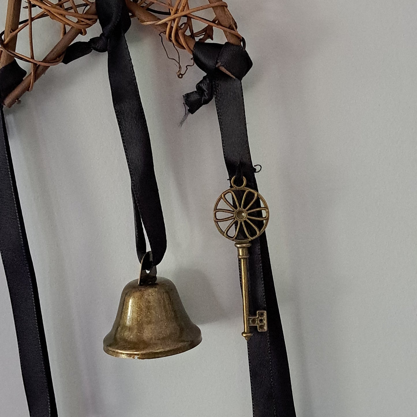 Witch Bells for Home Protection, Handmade Witchy Decor for Attracts Positive and Drive Out Negative, Wicca Supplies