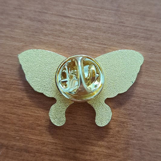 Moth, Mint with Moon Phases Pin