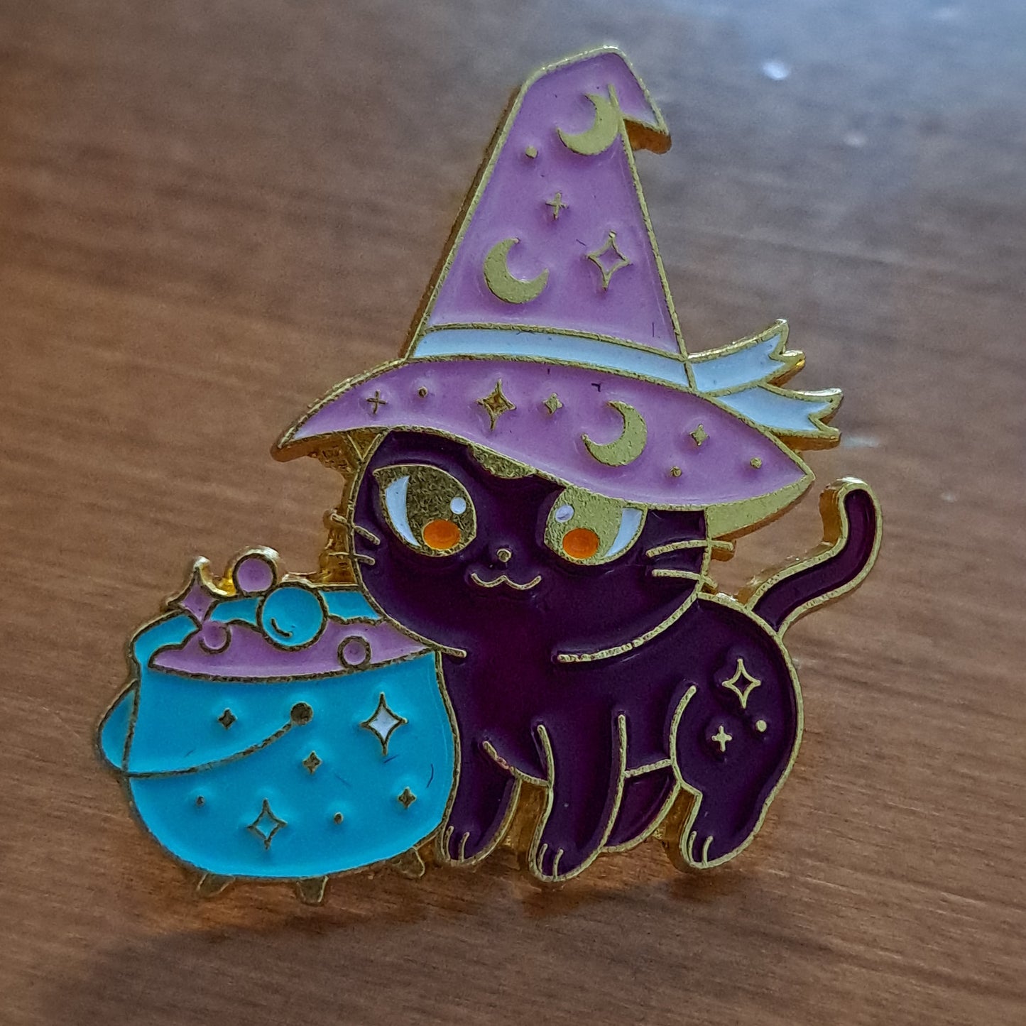 Cat With Cauldron Pin