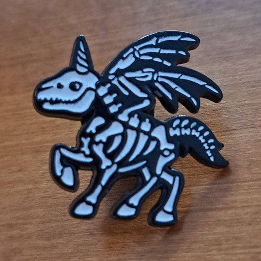 Unicorn Skeleton Pin