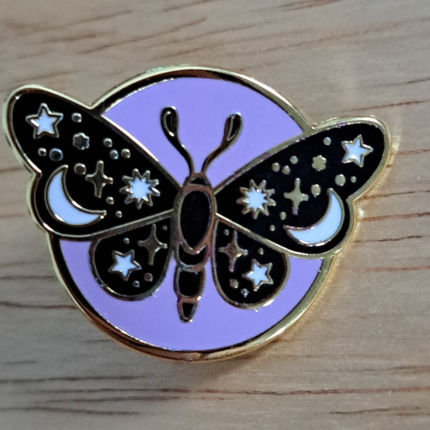 Butterfly/Moth Purple Background Pin