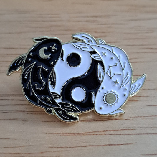 Koi Fish Ying/Yang Pin