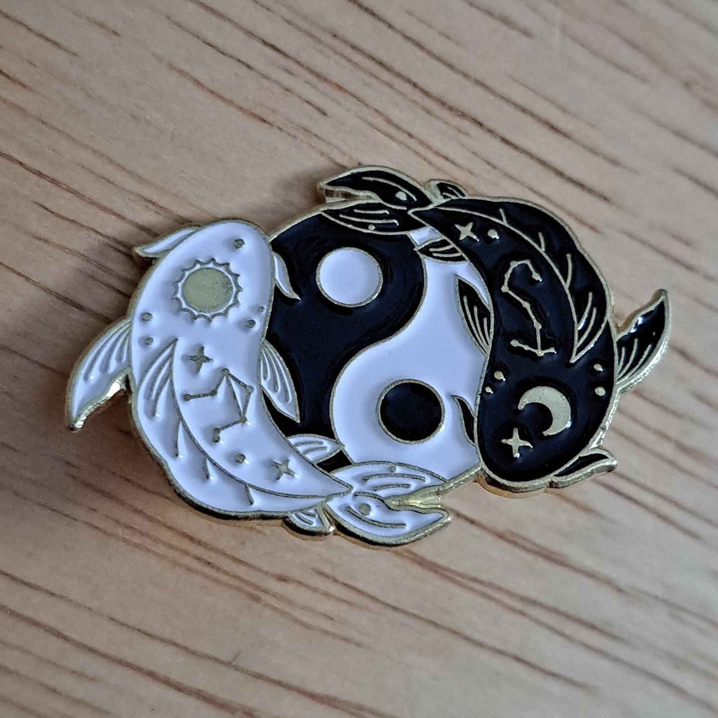 Koi Fish Ying/Yang Pin