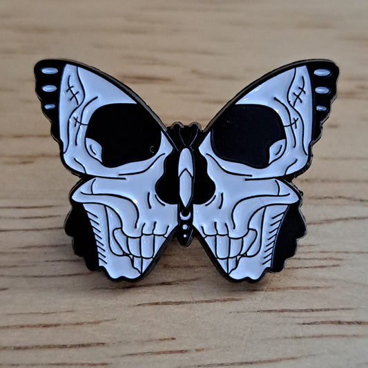 Butterfly/Moth Skull Pin