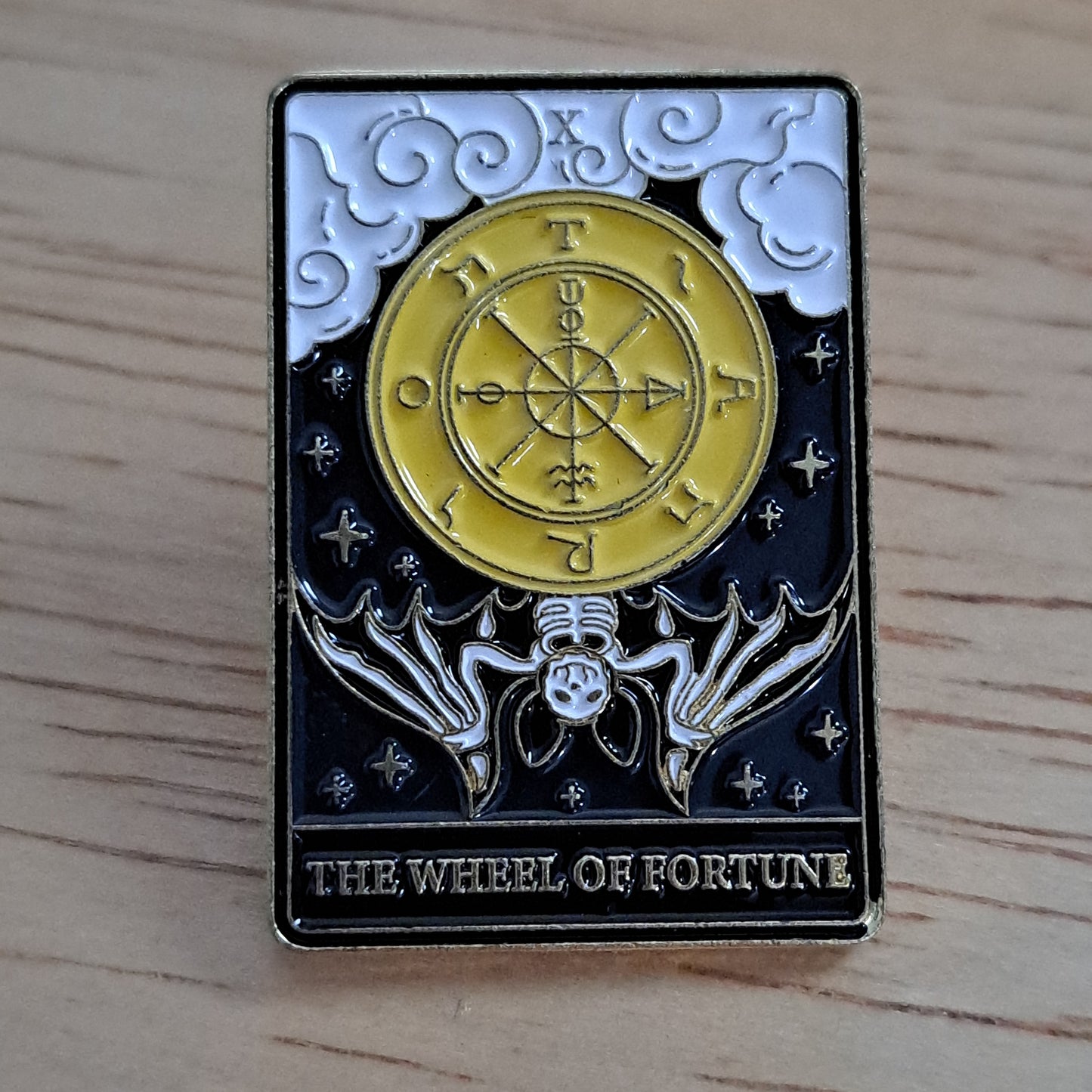 The Wheel of Fortune Tarot Card Pin