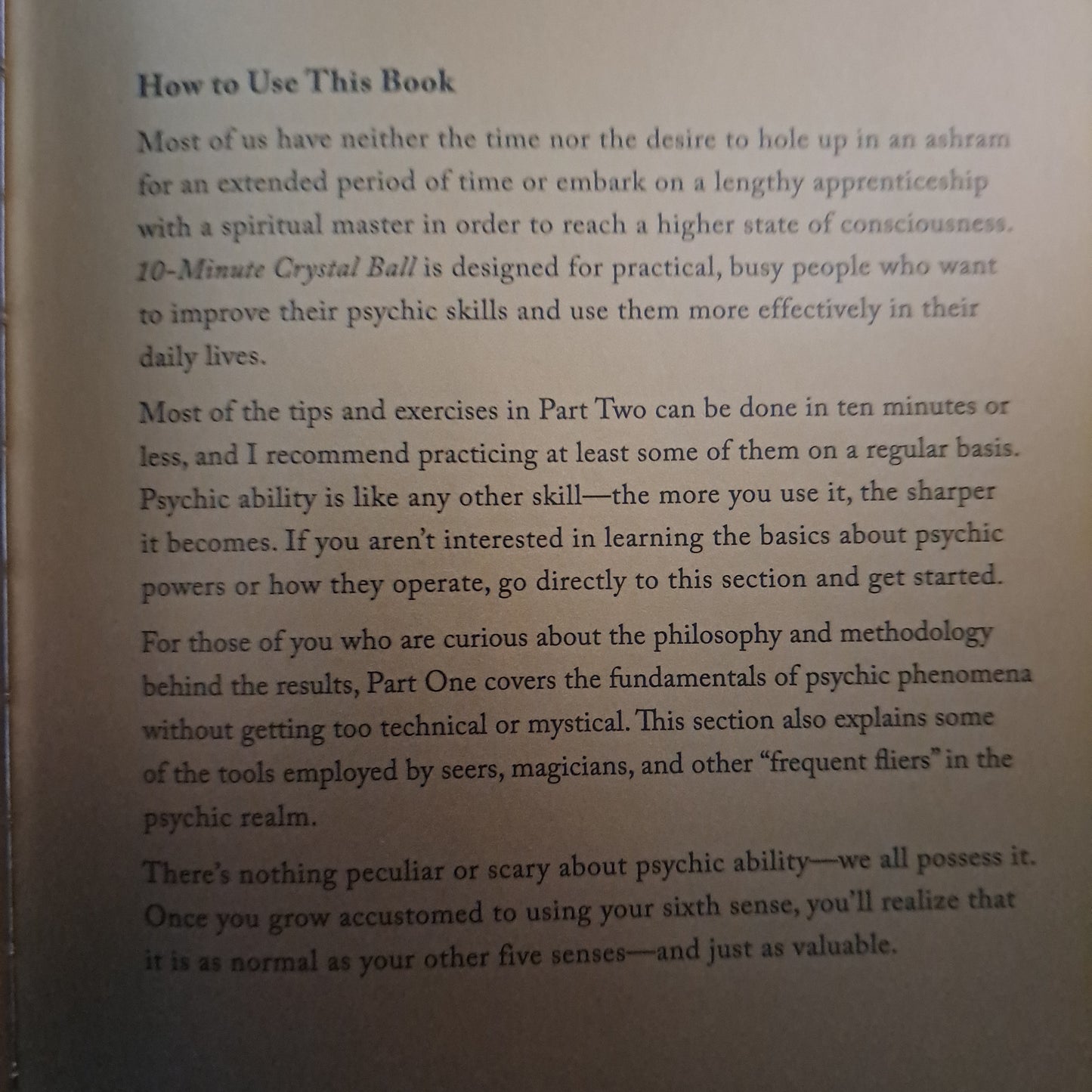 10-Minute Crystal Ball: Easy Tips for Developing Your Inner Wisdom and Psychic Powers