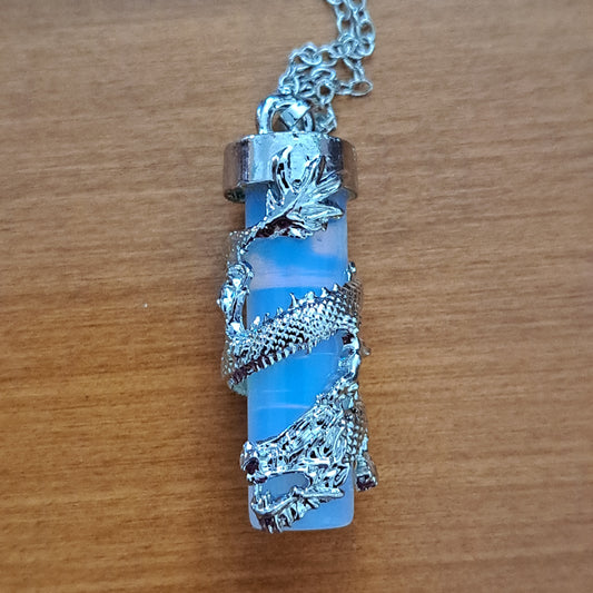 Dragon Wrapped Opalite Necklace