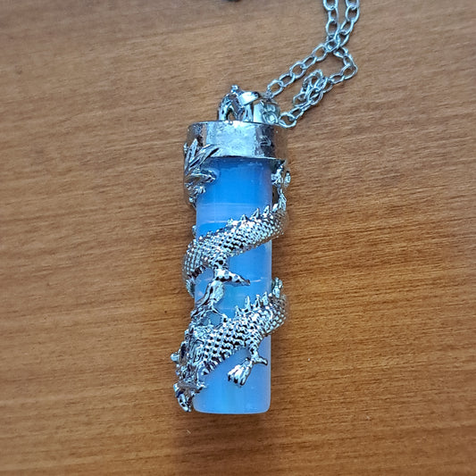 Dragon Wrapped Opalite Necklace