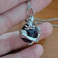 Dragon Wrapped Amethyst Round Necklace