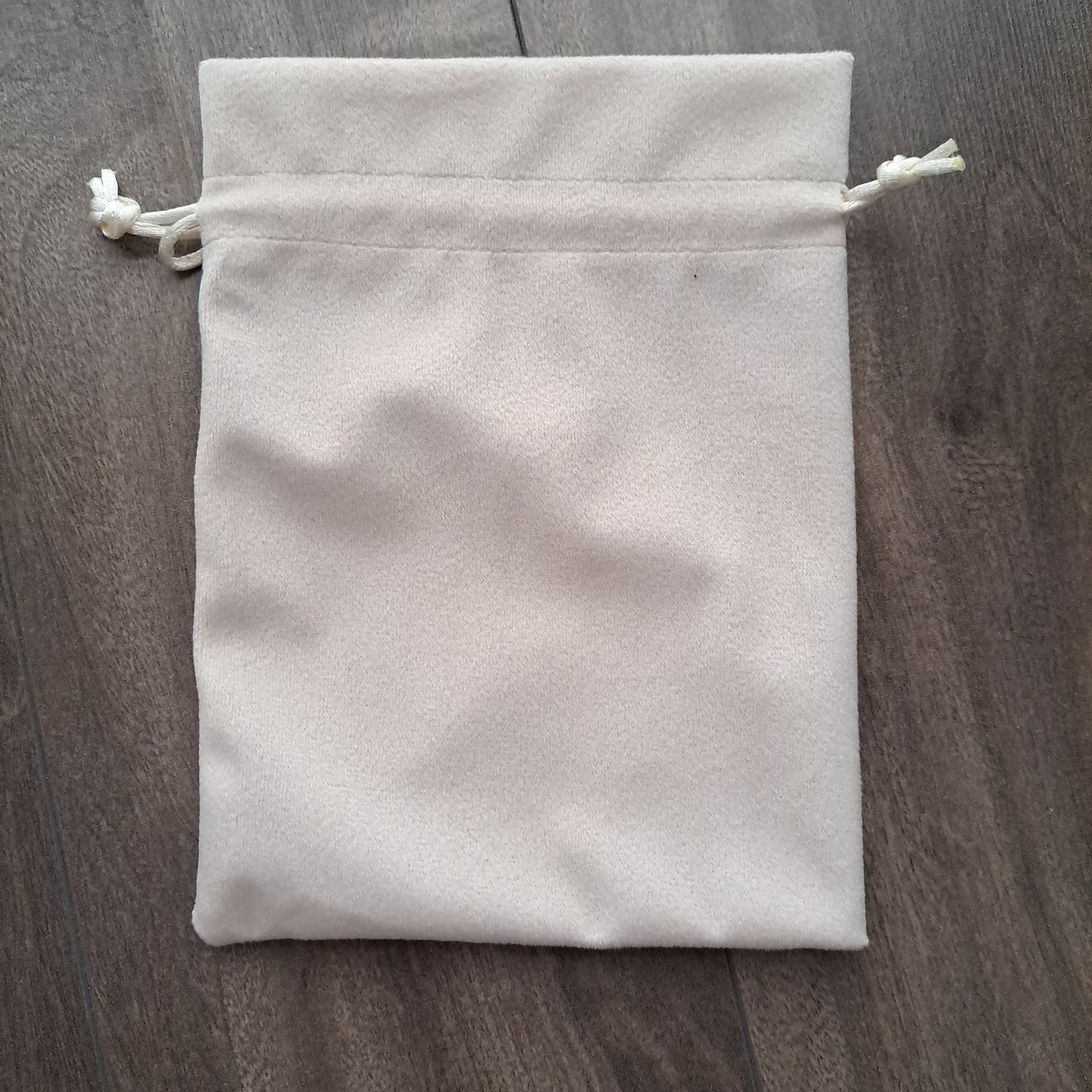 Card Deck or Crystal Pouch, Velvet Bag - Ivory