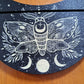 Card Stand, Card Holder, Card Board - Wooden Half Moon, Moth