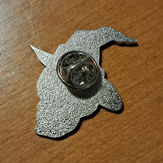 Skull with Witch Hat Pin