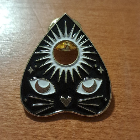 Planchette Cat Face Pin