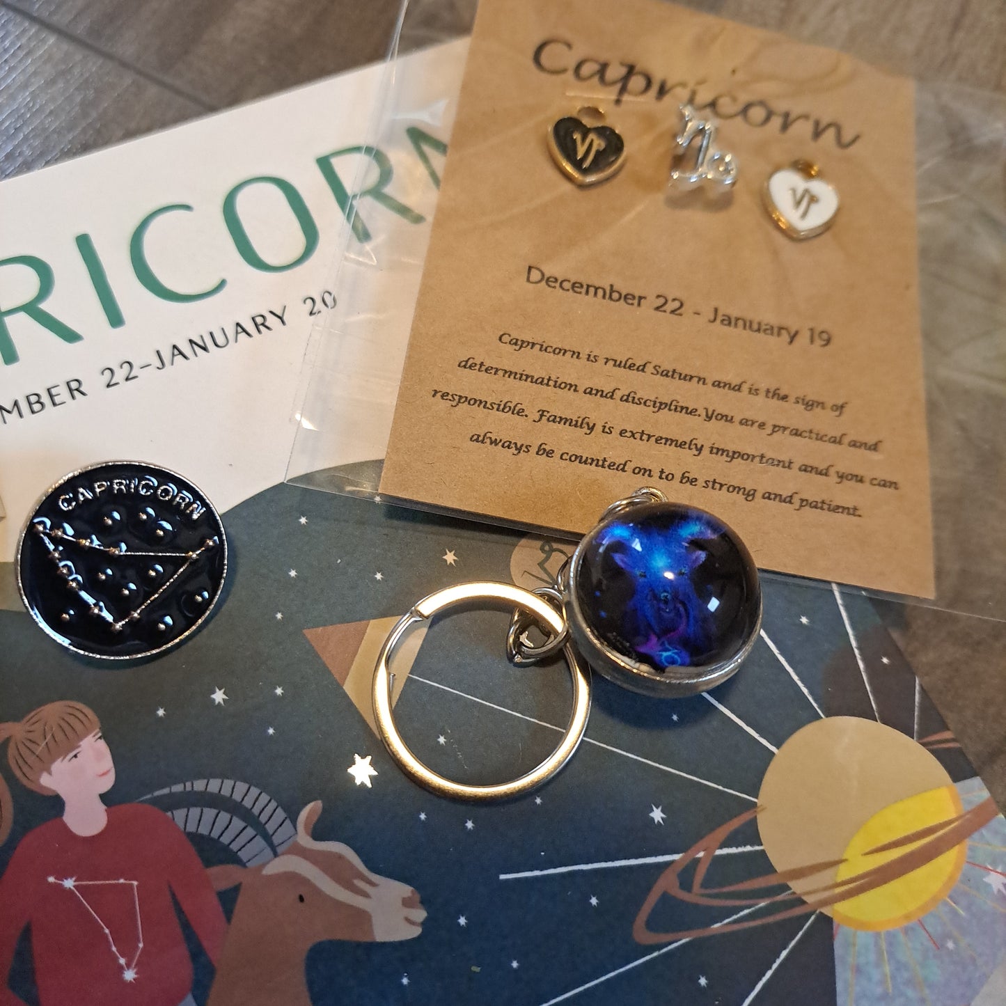 CAPRICORN Zodiac Kit, Astrology Kit, Star Sign, Constellation, Sun, Moon, Rising