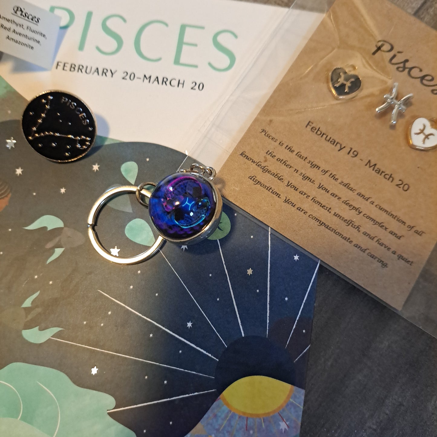 PISCES Zodiac Kit, Astrology Kit, Star Sign, Constellation, Sun, Moon, Rising