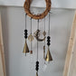 Witch Bells for Home Protection,(crystal and bottle)Handmade Witchy Decor for Attracts Positive and Drive Out Negative, Boho Door Handle Garden Patio Magic Bell Beads Wicca Supplies, Hanging Bells