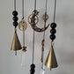 Witch Bells for Home Protection,(crystal and bottle)Handmade Witchy Decor for Attracts Positive and Drive Out Negative, Boho Door Handle Garden Patio Magic Bell Beads Wicca Supplies, Hanging Bells