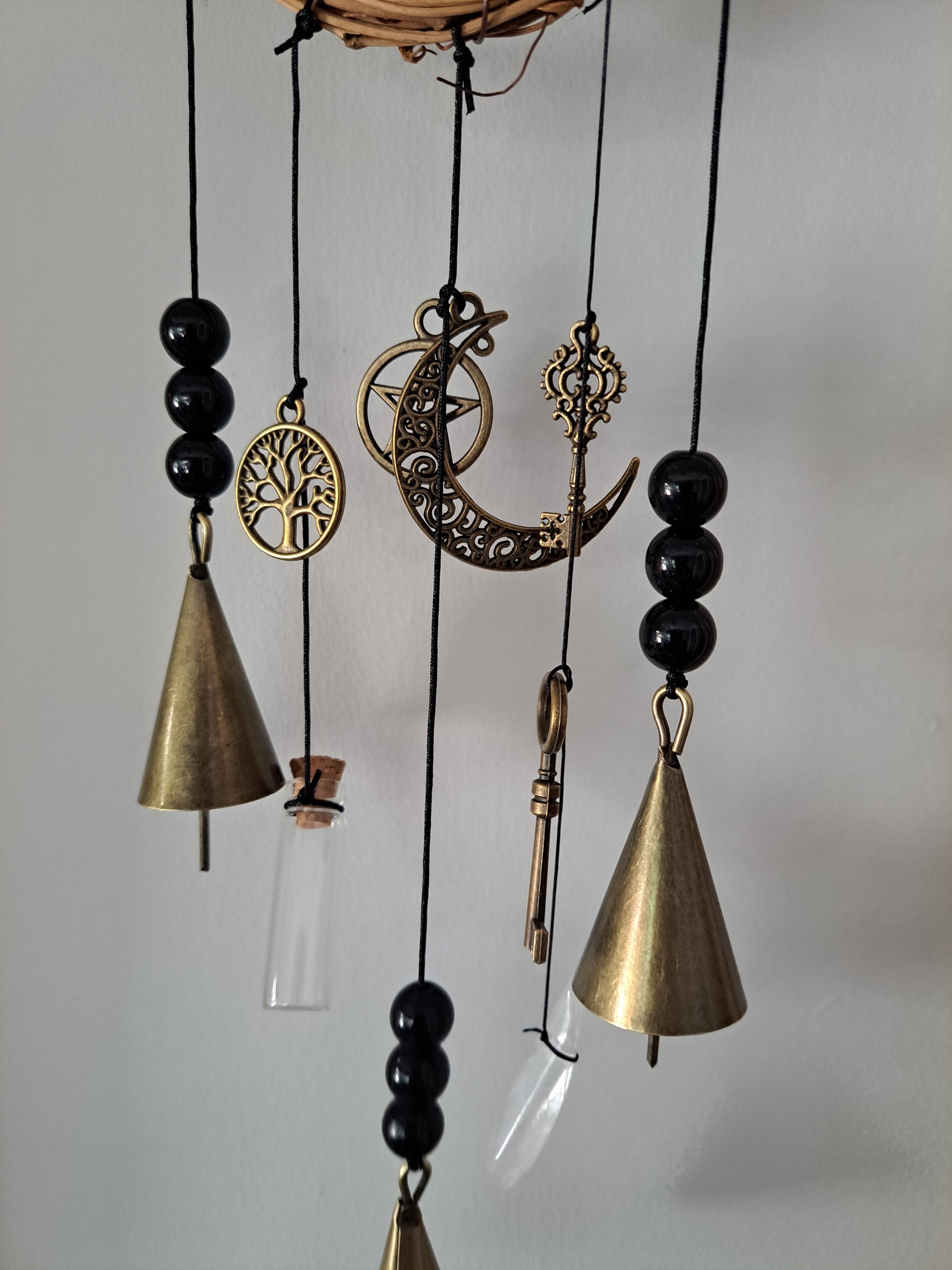 Witch Bells for Home Protection, Handmade Witchy Decor for