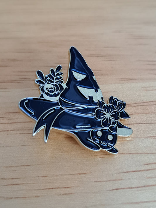 Cat Under Hat Pin