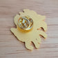 Moon Phase Animal Pin - Black Ninetailed Fox
