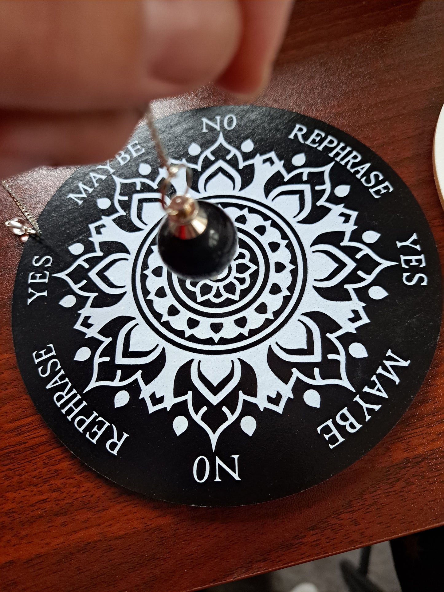 Pendulum Board - Mandala Flower Black