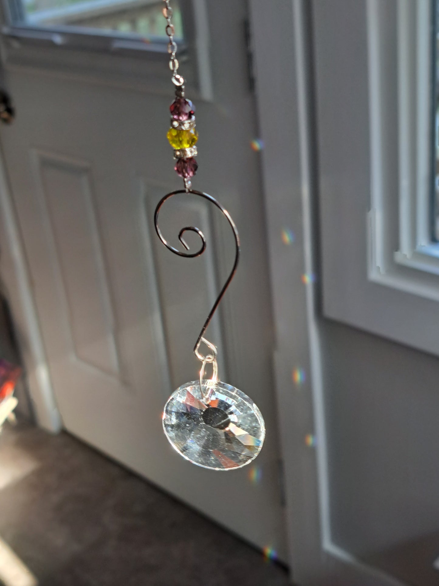 Sun Catcher - Round Crystal Bottom