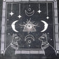 Altar Cloth - Suede Black and White