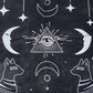 Altar Cloth - Suede Black and White