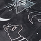 Altar Cloth - Suede Black and White
