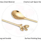 Altar Spoon - Gold Leaf Design
