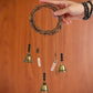 Witch Bells for Home Protection (crystal and bottle), Handmade Witchy Decor for Attracts Positive and Drive Out Negative, Boho Door Handle Garden Patio Magic Bell Beads Wicca Supplies, Hanging Bells