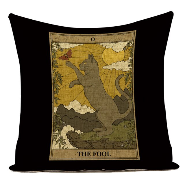 The Fool Cat - Pillow Case Cover