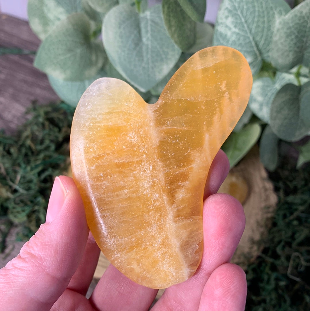 Gua Sha - Orange Calcite