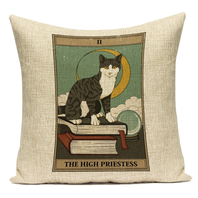 The High Priestess Cat - Pillow Case Cover